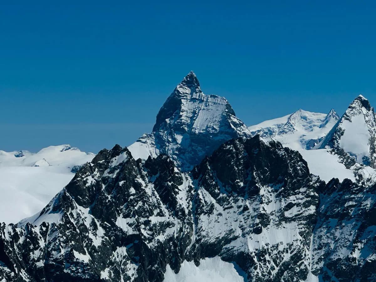 View of the Matterhorn on the Haute Route