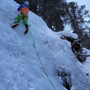 Eisklettern in Lüsens am Gasthausfall