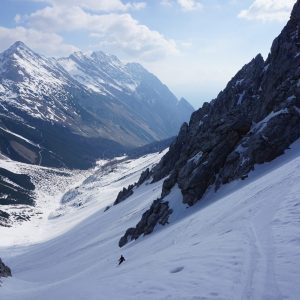 Schönes Skifahren im Halleranger