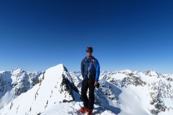 Lukas Seedoch am Gipfel