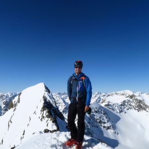 Lukas Seedoch am Gipfel