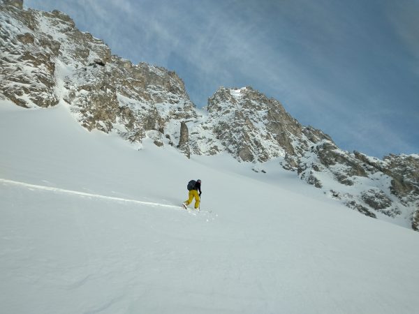 Aufstieg im Karwendel mit den Ski