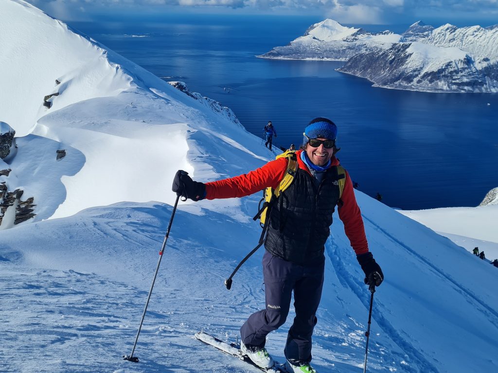 Gebi Bendler beim Skifahren in Norwegen