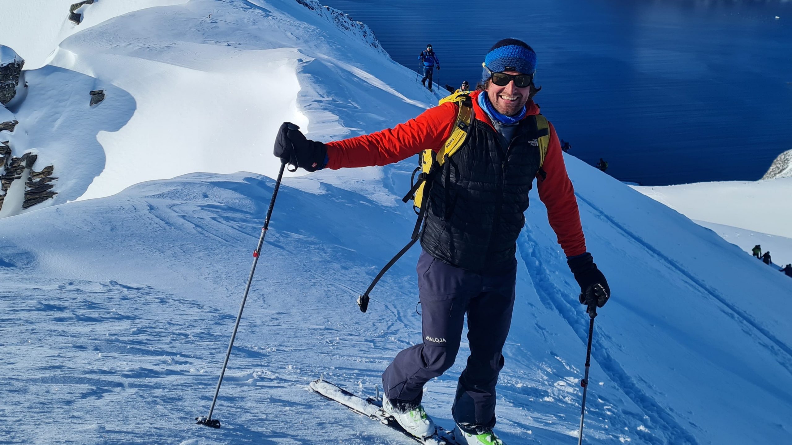 Gebi Bendler beim Skifahren in Norwegen