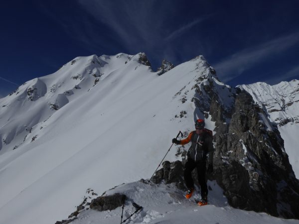 Skitourengeher am Joch