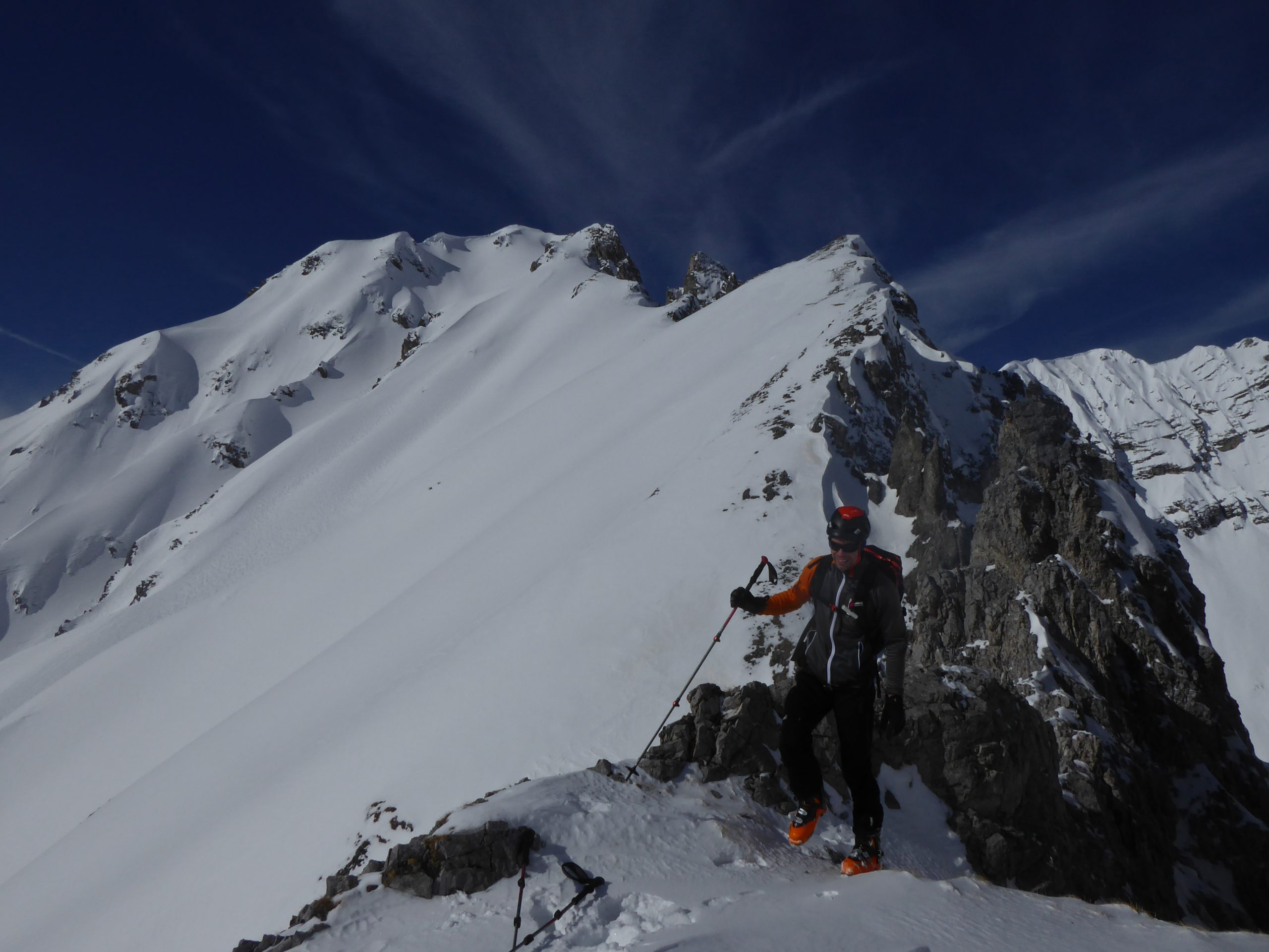 Skitourengeher am Joch
