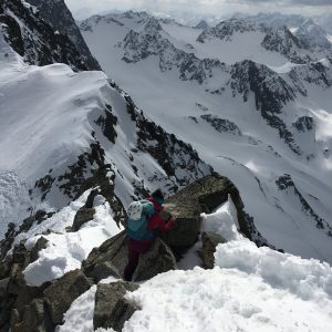Der Grat zum Gipfel des Lüsener Fernerkogels