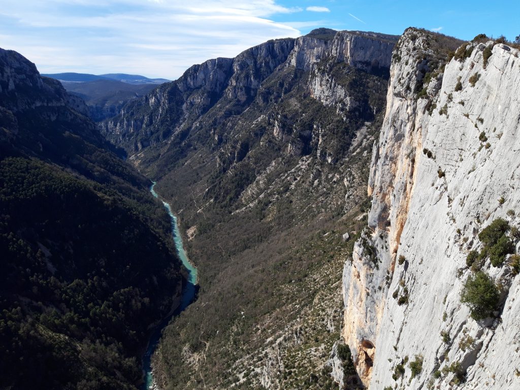 Verdon - Klettern in bestem Kalk mit Geiern über den Köpfen