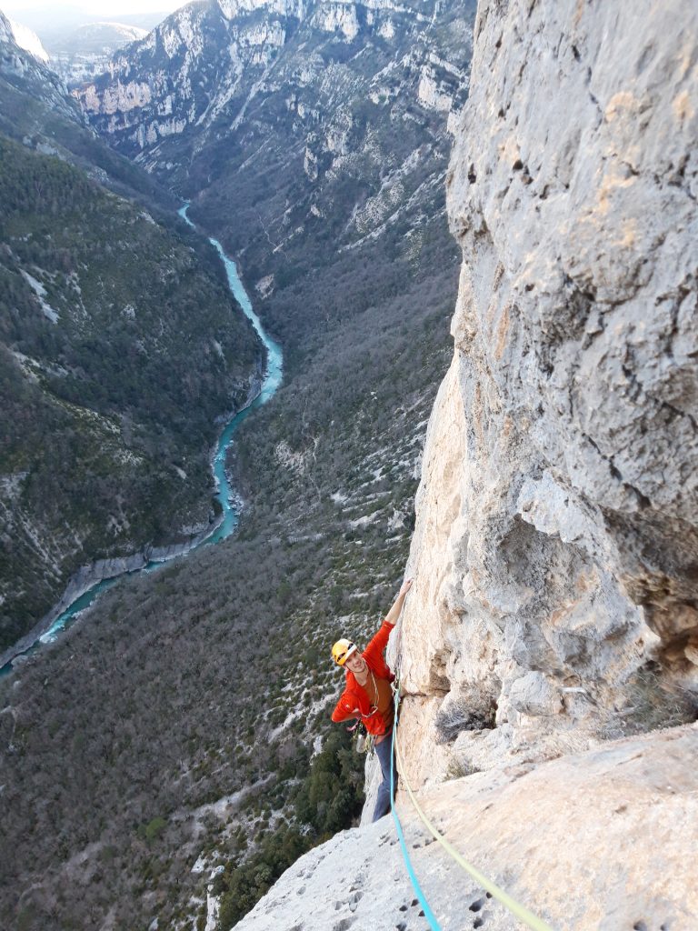 Verdon - Klettern in bestem Kalk mit Geiern über den Köpfen