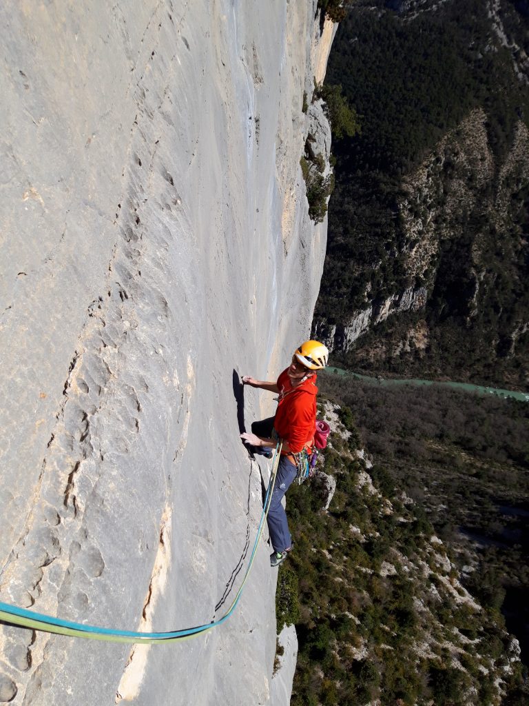 Verdon - Klettern in bestem Kalk mit Geiern über den Köpfen