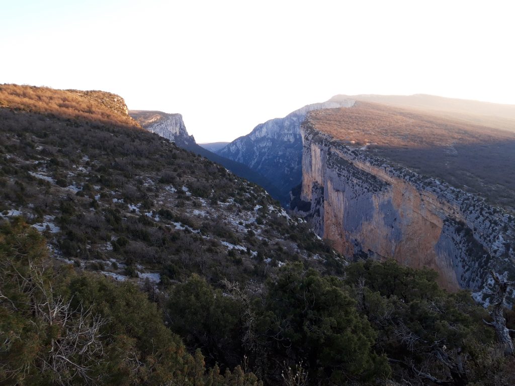 Verdon - Klettern in bestem Kalk mit Geiern über den Köpfen