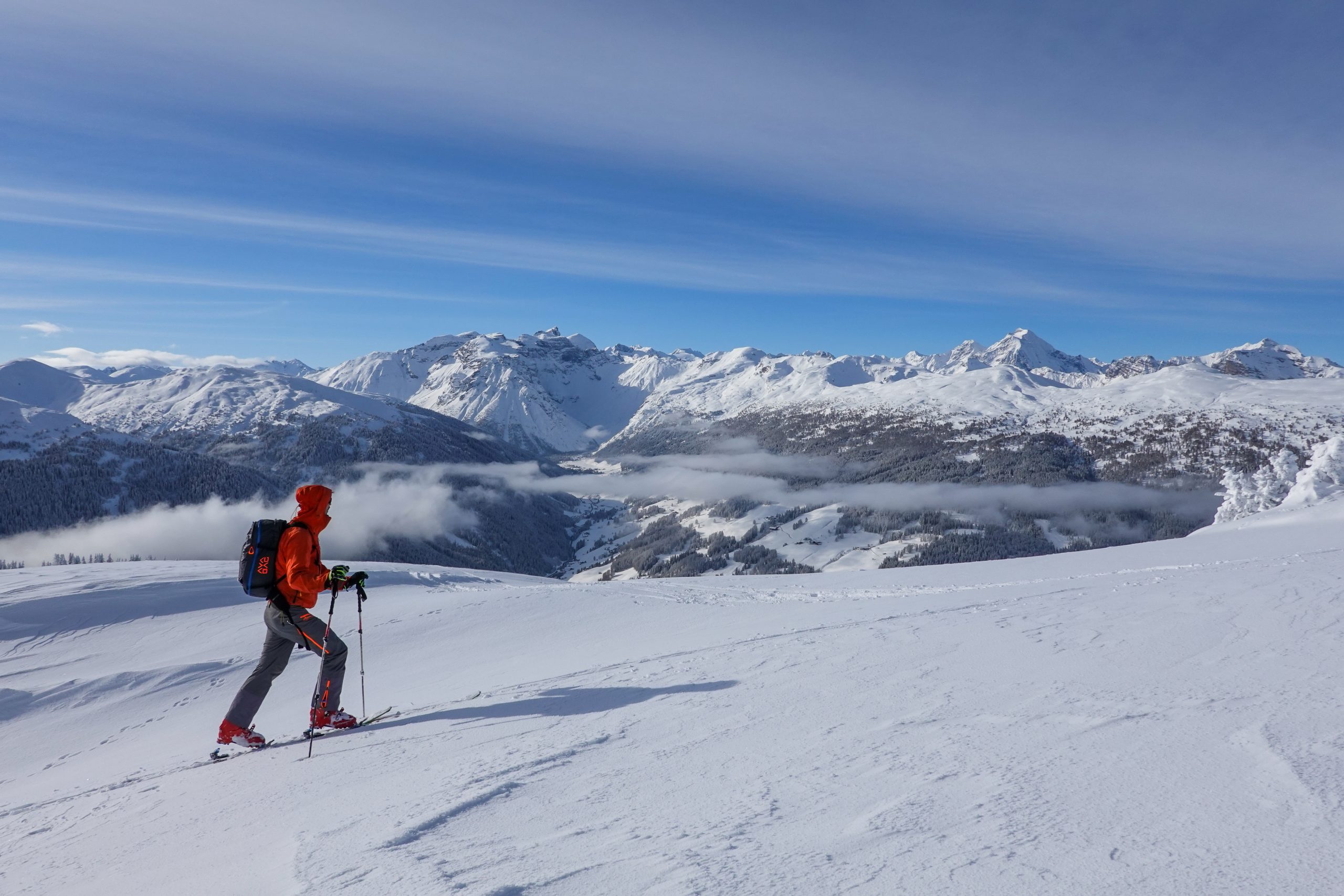 Nockspitze (2.404 m) über die steile Mairrinne