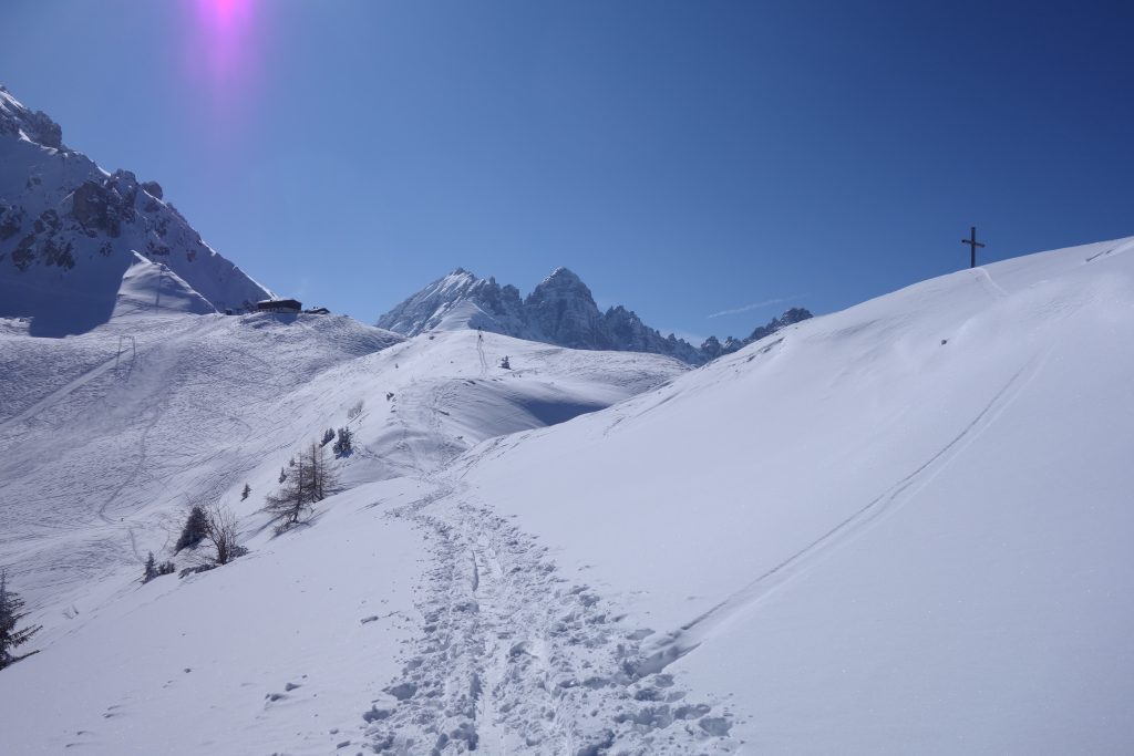 Nockspitze (2.404 m) über die steile Mairrinne