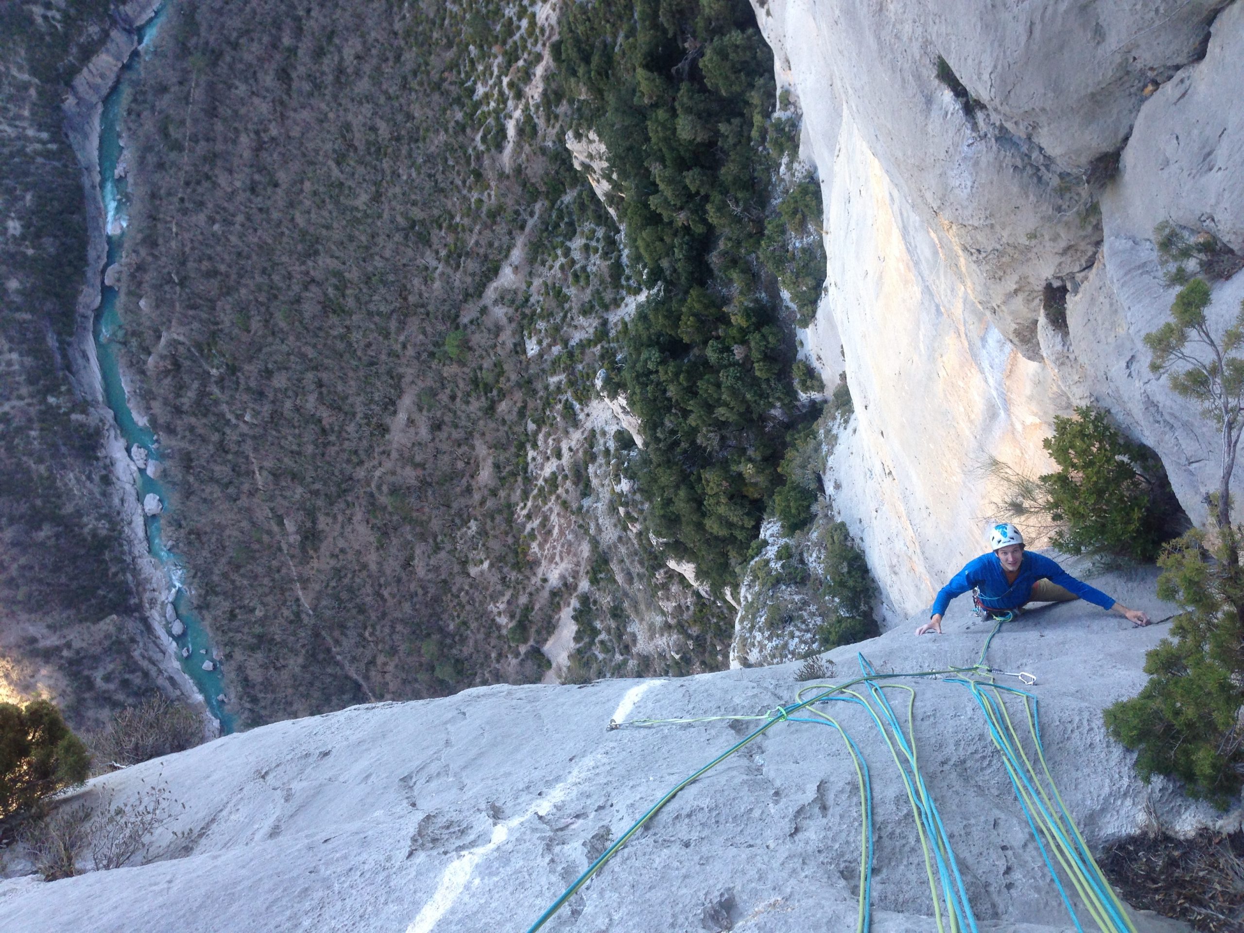 Verdon - Klettern in bestem Kalk mit Geiern über den Köpfen