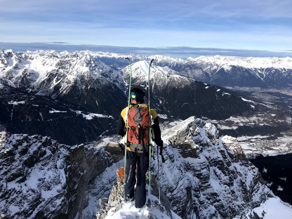 Serles Nordrinne - Steilrinnen Klassiker mit Abseilabenteuer