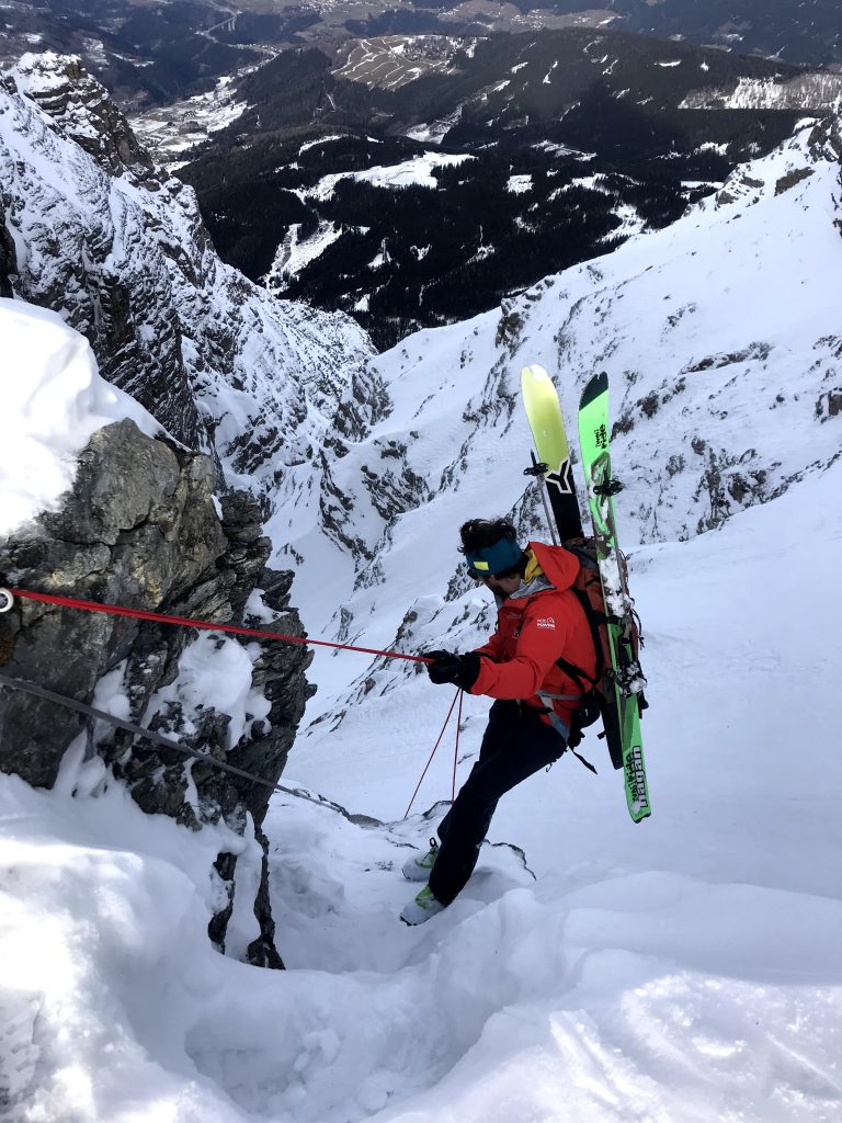 Serles Nordrinne - Steilrinnen Klassiker mit Abseilabenteuer