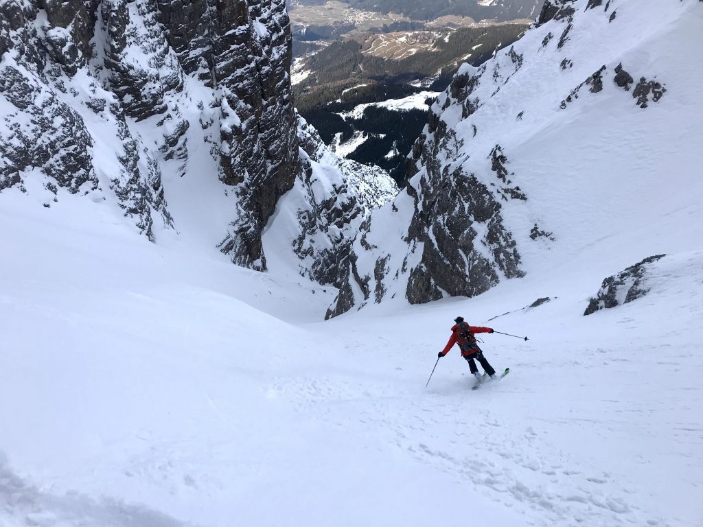 Serles Nordrinne - Steilrinnen Klassiker mit Abseilabenteuer